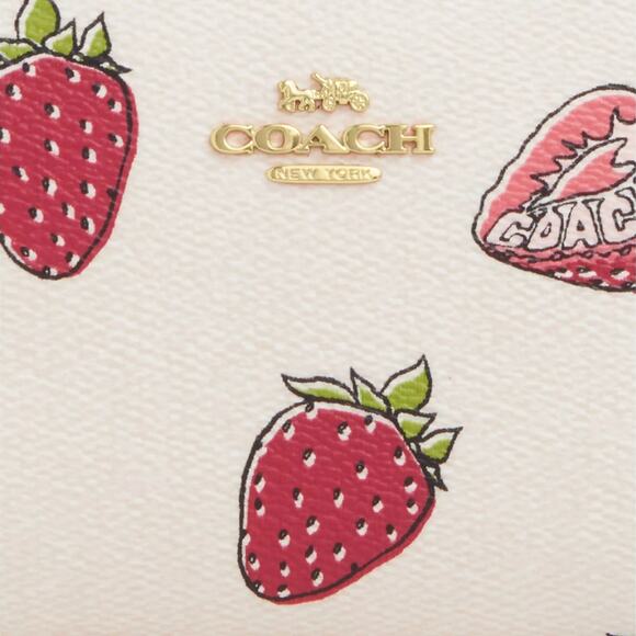 🍓Coach Snap Wallet With Strawberry Print - Picture 4 of 11